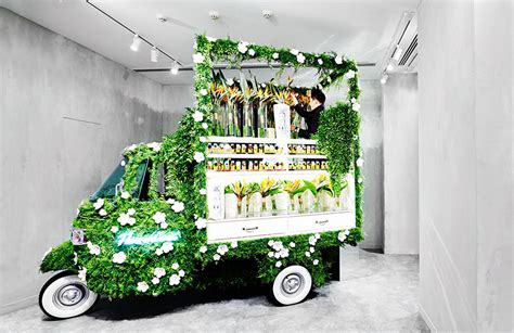 azuma makoto converts a piaggio scooter into a mobile flower 